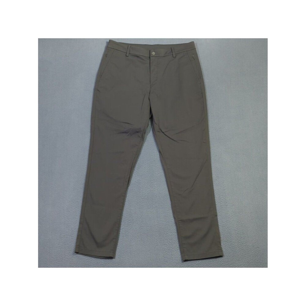 Birddogs Pants Men's 34x30 Fits 33x29 Gray Lined Boomstick Stretch Chino Golf